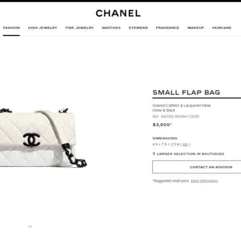 Chanel香奈儿 双C鱼子酱小牛皮熊猫包 AS2302 B04864 C0200
