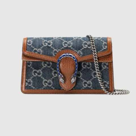 Gucci Dionysus super mini bag牛仔布酒神包 476432 2KQFN 4483