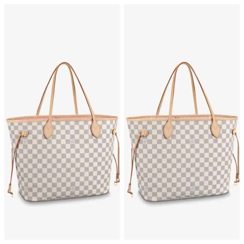 Louis Vuitton LV Neverfull白格中号购物袋N41605 N41361