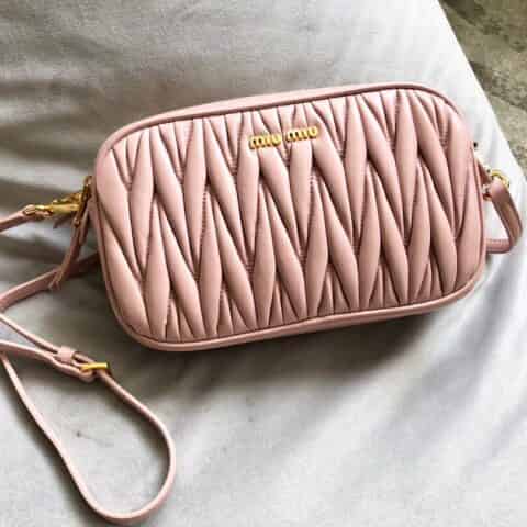 MIUMIU缪缪Matelasse顶级进口小羊皮斜挎包5BH539