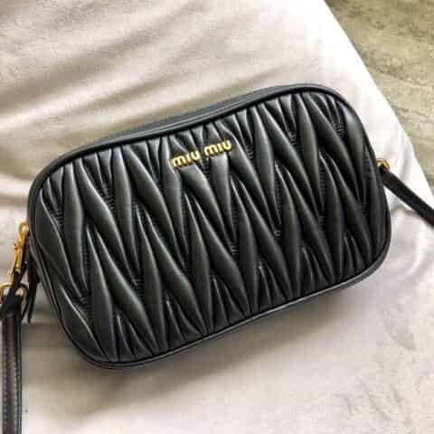 MIUMIU缪缪Matelasse顶级进口小羊皮斜挎包5BH539