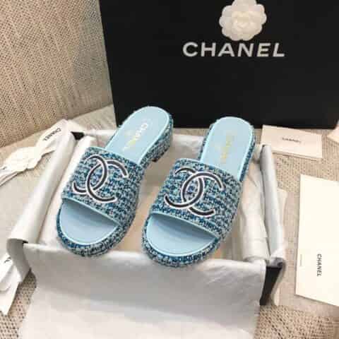 chanel香奈儿 高端品质 小香 春夏最新爆款山木底拖鞋