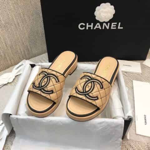 chanel香奈儿 高端品质 小香 春夏最新爆款山木底拖鞋