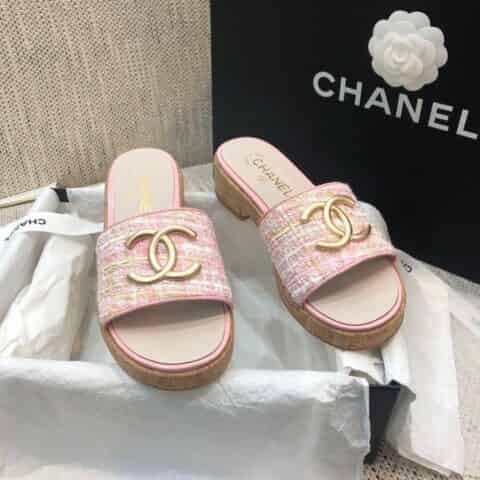 CHANEL香奈儿 高端品质 小香 春夏最新爆款山木底拖鞋