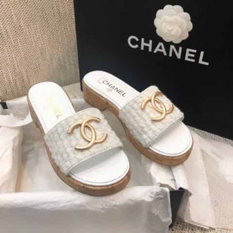 CHANEL香奈儿 高端品质 小香 春夏最新爆款山木底拖鞋