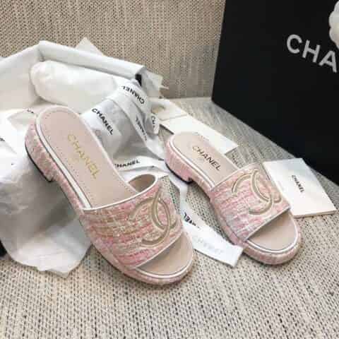 chanel香奈儿 小香高端品质春夏最新爆款山木底拖鞋