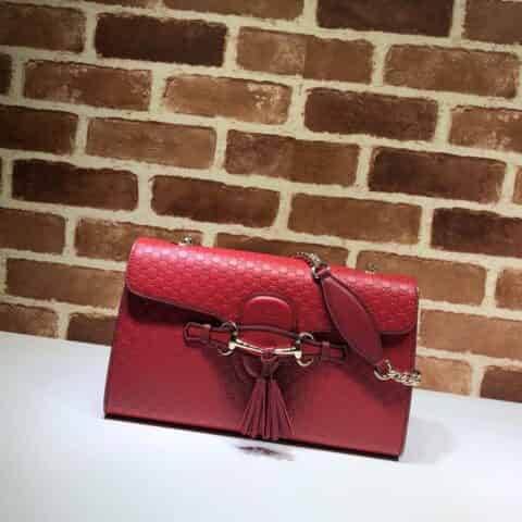 GUCCI古驰女士双G压印单肩链条包449635