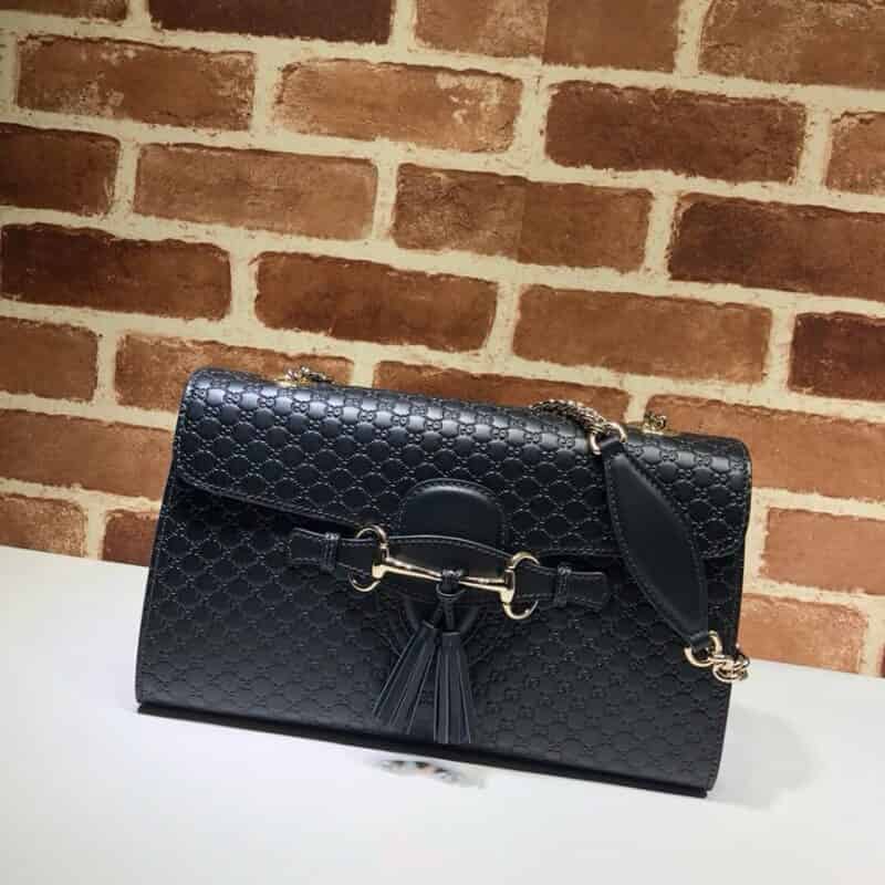 GUCCI古驰女士双G压印单肩链条包449635
