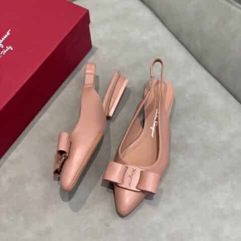 SF salvatore Ferragamo 菲拉格慕2021新款viva系列后空露跟粗跟凉鞋