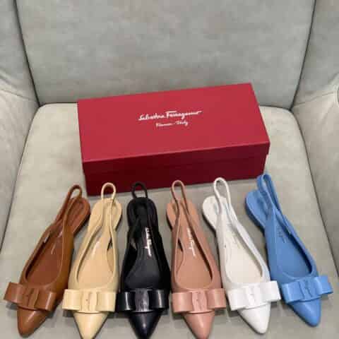 SF salvatore Ferragamo 菲拉格慕2021新款viva系列后空露跟粗跟凉鞋