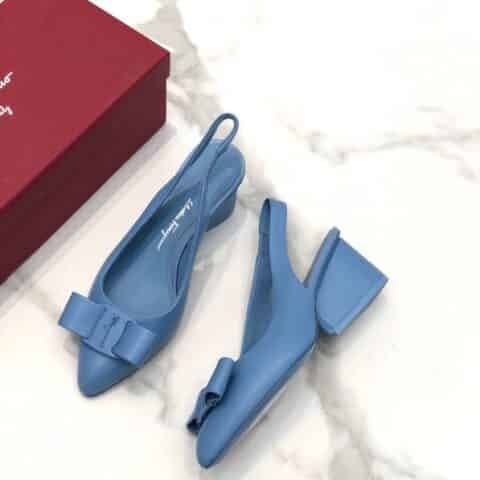 SF salvatore Ferragamo 菲拉格慕2021新款viva系列后空露跟粗跟凉鞋