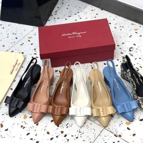 SF salvatore Ferragamo 菲拉格慕2021新款viva系列后空露跟粗跟凉鞋