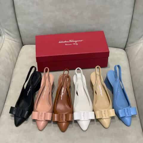 SF salvatore Ferragamo 菲拉格慕2021新款viva系列后空露跟粗跟凉鞋