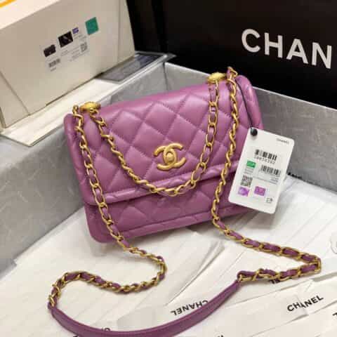 Chanel香奈儿 Button on top 2020新款纽扣包 AS2055