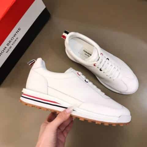 THOM BROWNE   头层牛皮内里男士休闲运动鞋