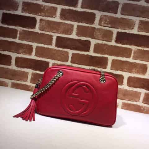 GUCCI古驰 soho牛皮链条包308983