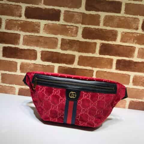 GUCCI古驰GG 天鹅绒腰包574968