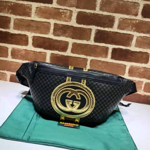 GUCCI古驰印花牛皮胸包腰包536416