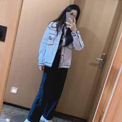 Gucci古驰 Rhyton系列女士Gucci标识皮革运动鞋