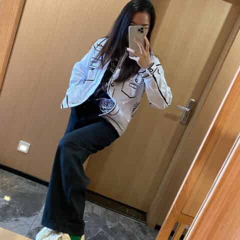 Gucci古驰 Rhyton系列女士Gucci标识皮革运动鞋