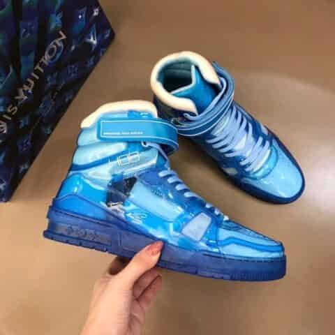 LV路易威登 L奢品 Trainer 高帮情侣款运动鞋