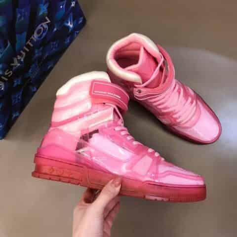 LV路易威登 L奢品 Trainer 高帮情侣款运动鞋