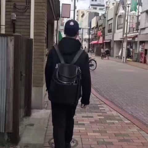 LOEWE罗意威 牛皮革Goya Backpack背包 0270黑色