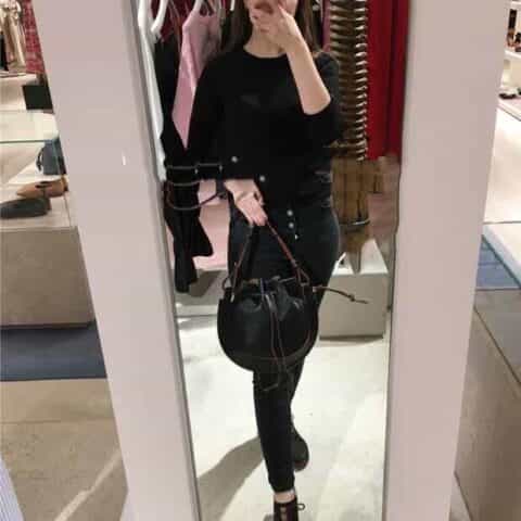 LOEWE罗意威 Horseshoe飞碟包 0526黑色
