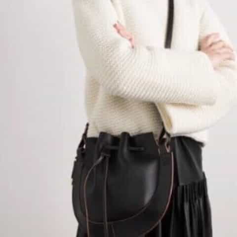 LOEWE罗意威 Horseshoe飞碟包 0526黑色