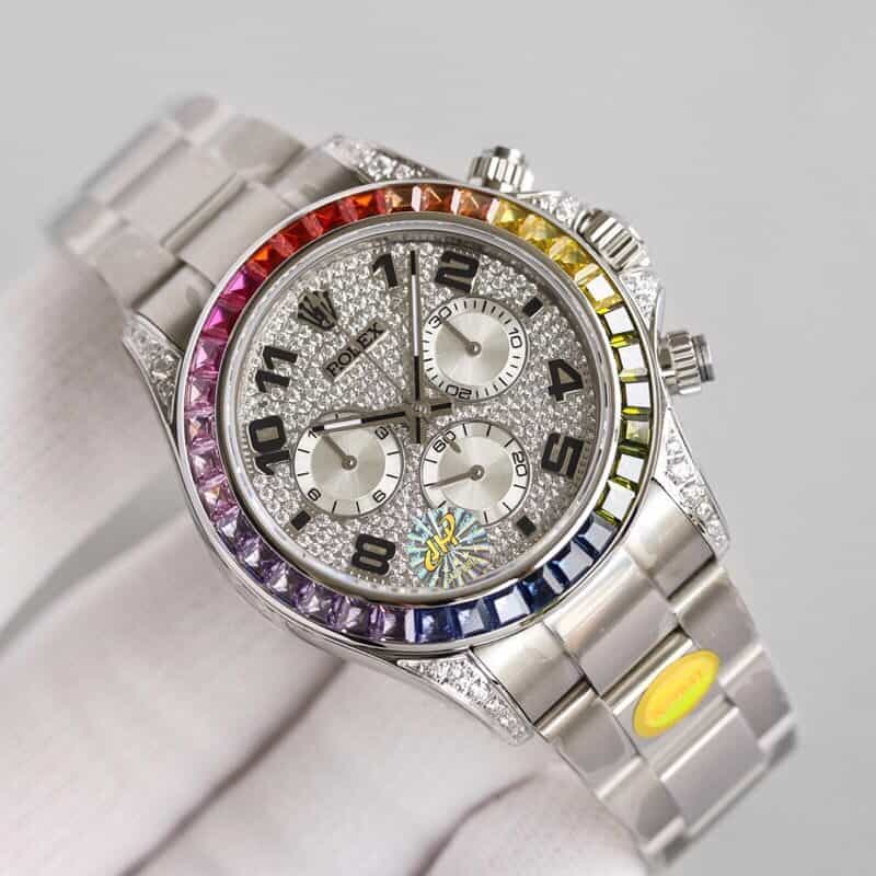 劳力士Rolex全新密镶钻表面搭载7750机芯腕表