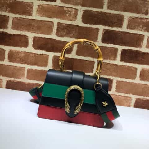 Gucci古驰迷你女包Dionysus竹节斜挎单肩宽肩带包523367