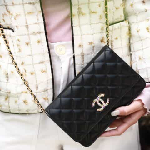 Chanel/香奈儿 2021小香最新宝石扣woc单肩斜挎包