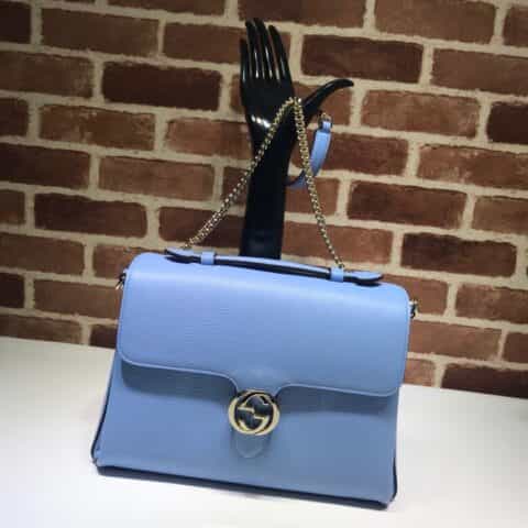 GUCCI古驰女士牛皮大号双G扣邮差包斜挎包510306