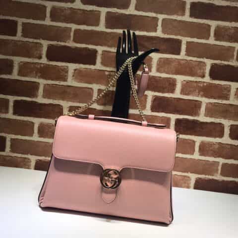 GUCCI古驰女士牛皮大号双G扣邮差包斜挎包510306