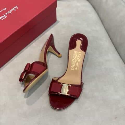SF salvatore Ferragamo 菲拉格慕经典款细跟拖鞋高跟凉拖