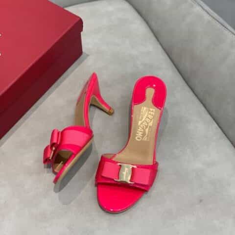 SF salvatore Ferragamo 菲拉格慕经典款细跟拖鞋高跟凉拖