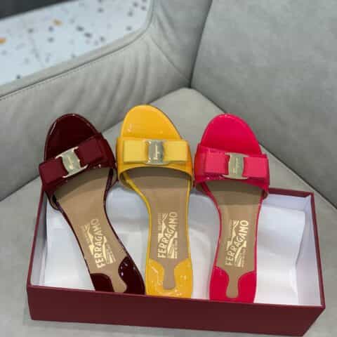 SF salvatore Ferragamo 菲拉格慕经典款细跟拖鞋高跟凉拖