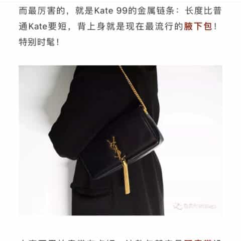 Saint laurent Ysl Kate 99 小羊皮包 604276