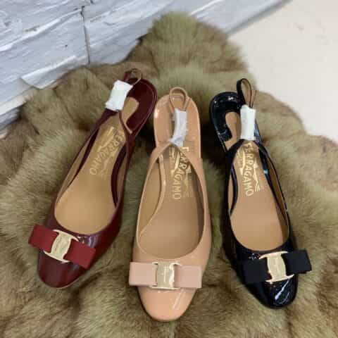 SF salvatore Ferragamo 菲拉格慕春夏新款扁头后空中跟凉鞋