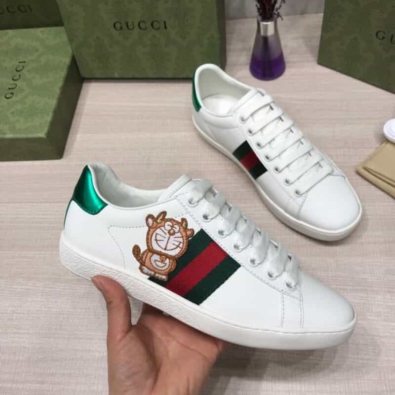 Gucci古驰 原单品质防伪芯片2021最新爆款 机器猫男女同款板鞋