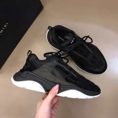 AMIRI 采用麂皮以及牛皮最新运动鞋骨骼鞋