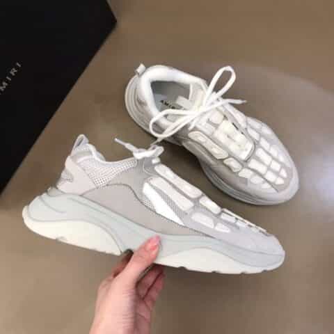AMIRI 采用麂皮以及牛皮最新运动鞋骨骼鞋