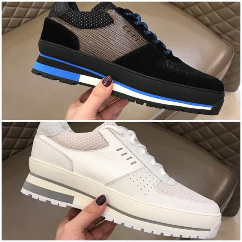 LV/路易威登 进口牛皮拼原版胶料水染小牛皮经典奢牌运动休闲男鞋