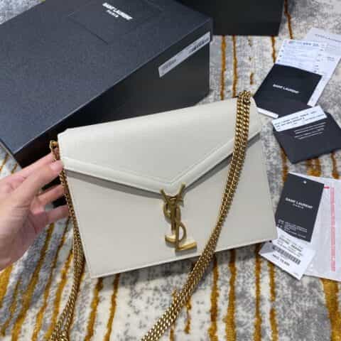 Saint laurent Ysl Cassandra鳄鱼纹单肩斜挎包 532750