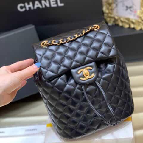Chanel香奈儿 Coco小羊皮小号双肩包 A91123