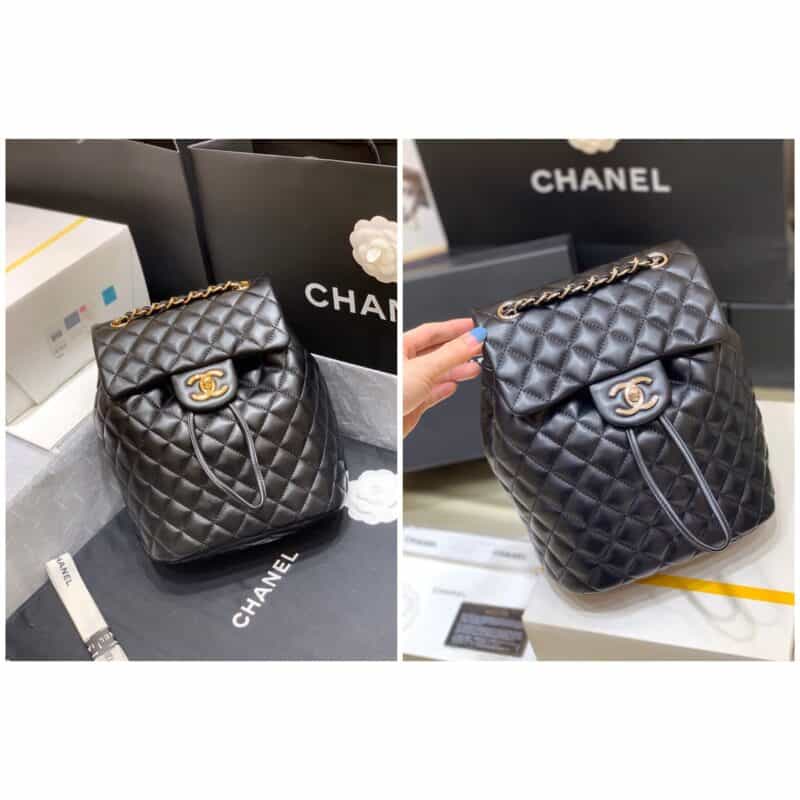 Chanel香奈儿 Coco小羊皮小号双肩包 A91123