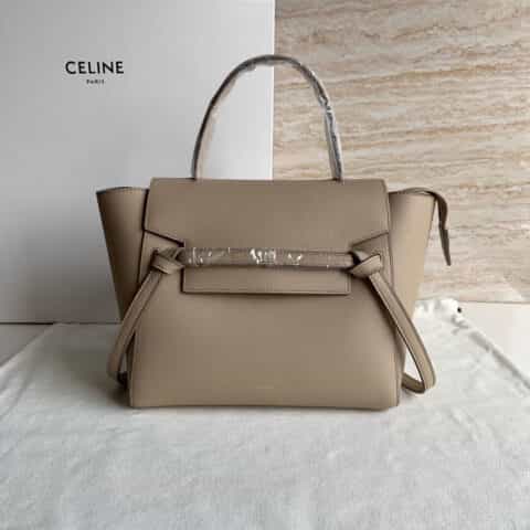 Celine思琳 Belt 奶茶色掌纹鲶鱼包 189103 189153 189003