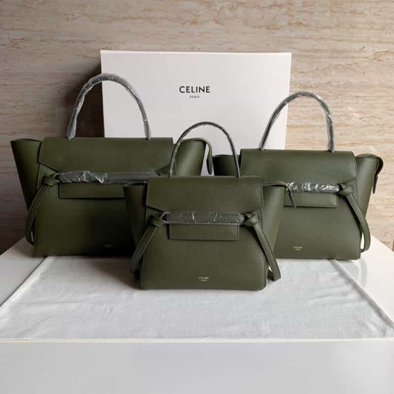 Celine思琳 Belt 军绿色掌纹鲶鱼包 189103 189153 189003