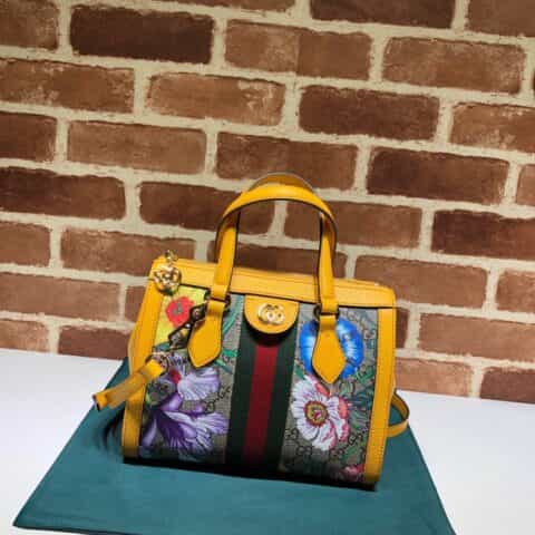 GUCCI古驰Ophidia系列GG花卉小号托特包547551