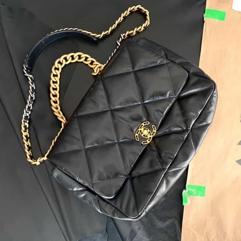 Chanel香奈儿 19 Flap Bag AS1162大号36CM黑色